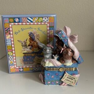 Happy Easter Porcelain Decorative Box
